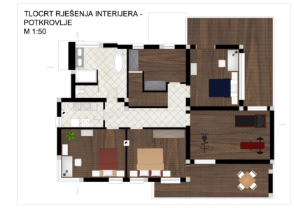 DIZAJNER UNUTRAŠNJE ARHITEKTURE-završni rad
PROJEKTIRANJE INTERIJERA_projekt interijera obiteljske kuće tlocrt kata
_mentor: Suzana Šestan dipl. dizajner TENA KEČKEŠ 4.C DUA